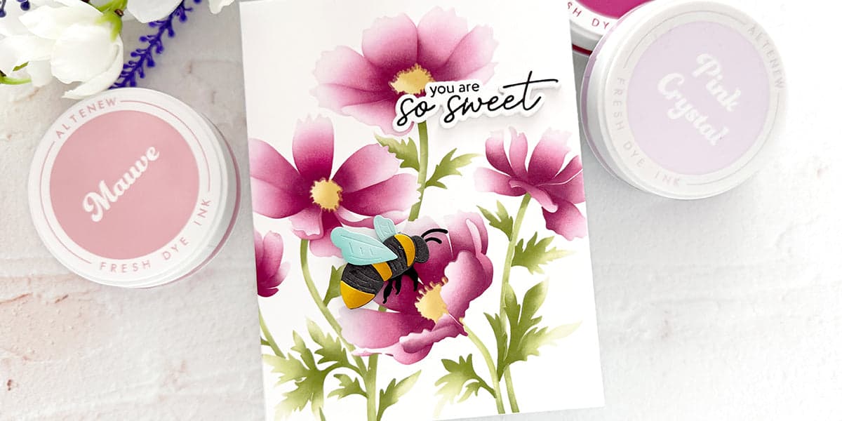 cosmos and bumblebee card