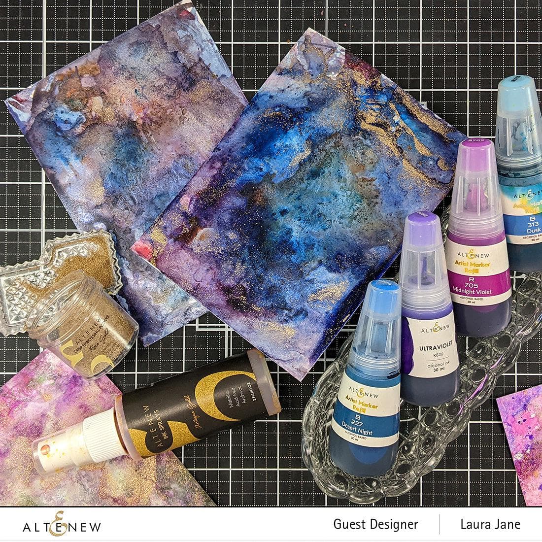 Be Creative Arts Crafts Alcohol Ink Desert Night Alcohol Ink