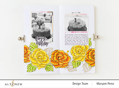 Altenew Build-A-Flower Set Build-A-Flower: Begonia Layering Stamp & Die Set