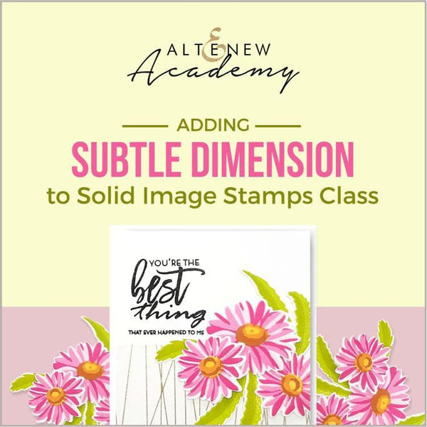 Adding Subtle Dimension to Solid Image Stamps Class