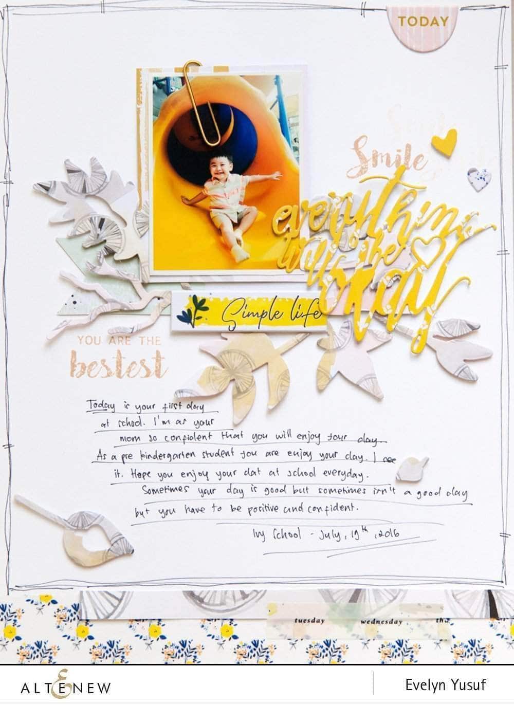 Altenew Creativity Kit Featurette All Over Layered Die-Cut Backgrounds Class