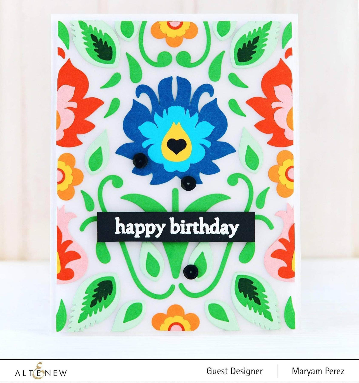 Altenew Creativity Kit Featurette All Over Layered Die-Cut Backgrounds Class