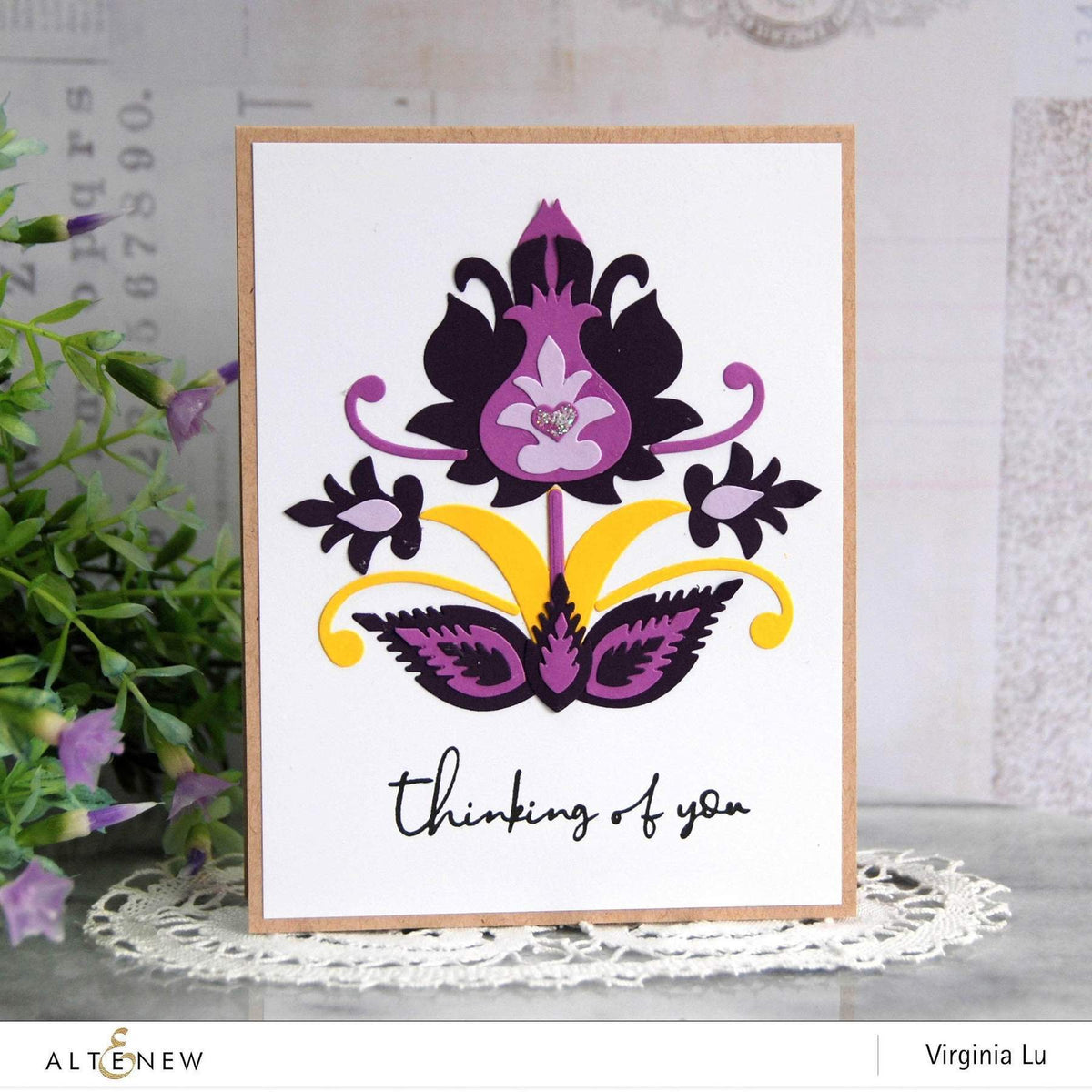Altenew Creativity Kit Featurette All Over Layered Die-Cut Backgrounds Class