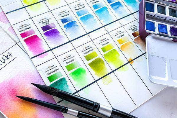 Altenew Artists' Watercolor 101 online cardmaking class on demand, featuring watercolor techniques for paper crafters.