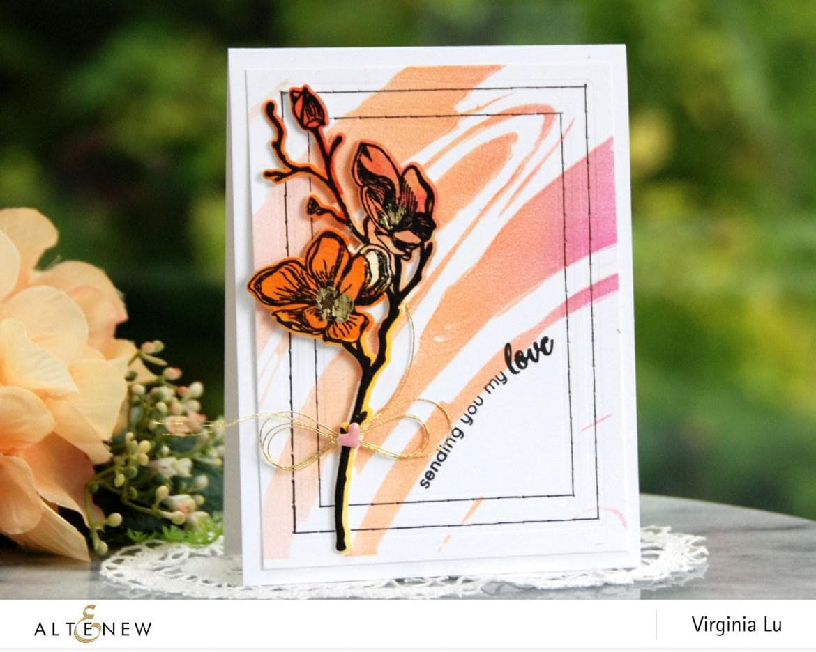 On-demand Altenew class showcasing beautiful background patterns with colorful designs and creative techniques.