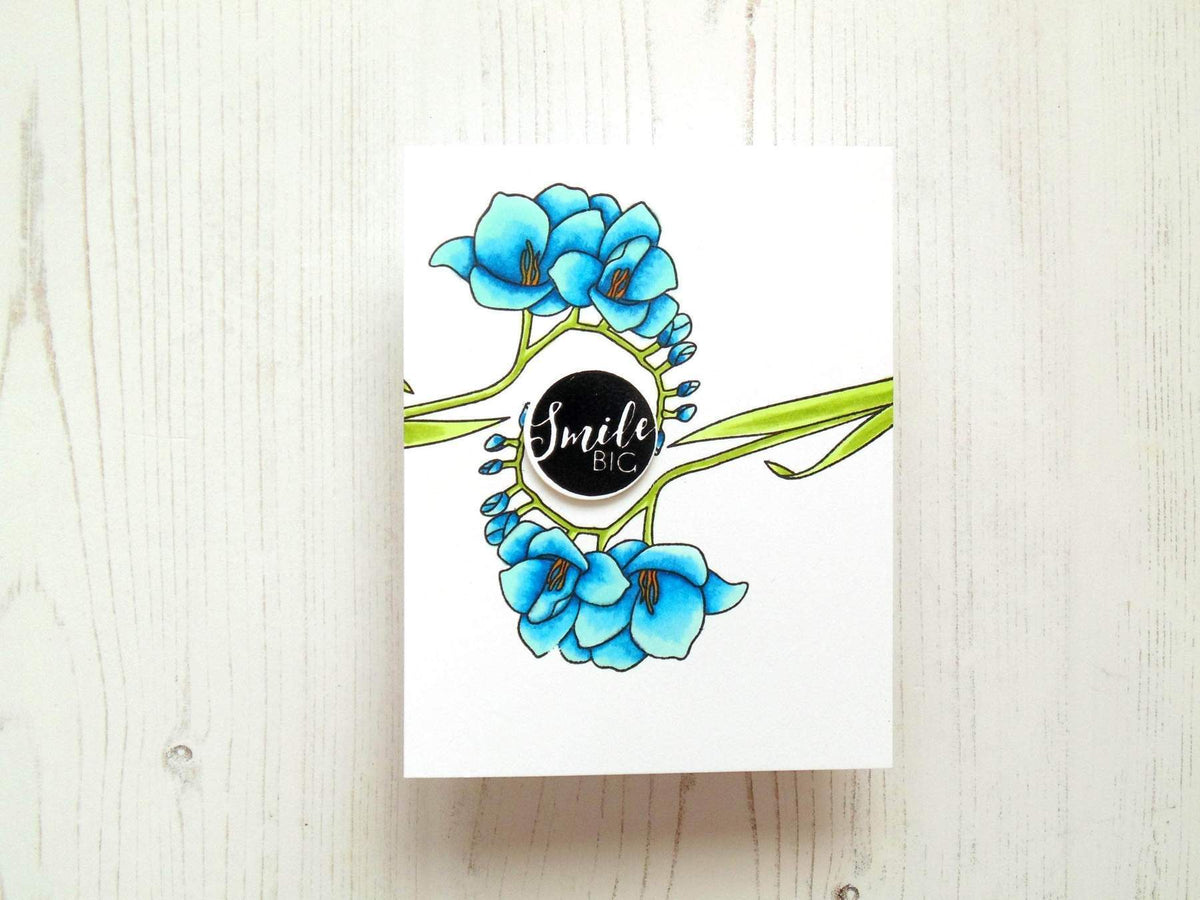 Altenew Creativity Kit Featurette Bold Stamped Sentiment Background Class