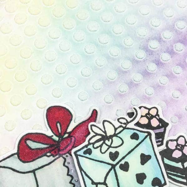 Online cardmaking class by Altenew focusing on celebration stencil techniques, available on demand for creative crafting enthusiasts.