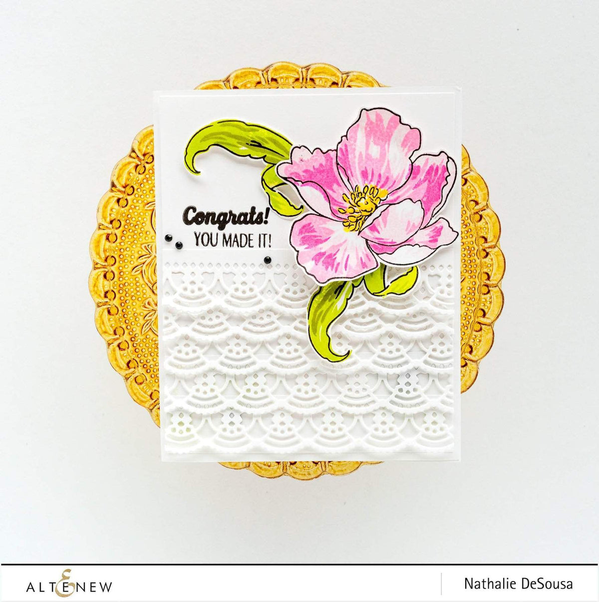 Altenew Creativity Kit Featurette Creating Dimension with Stamped Acetate Class