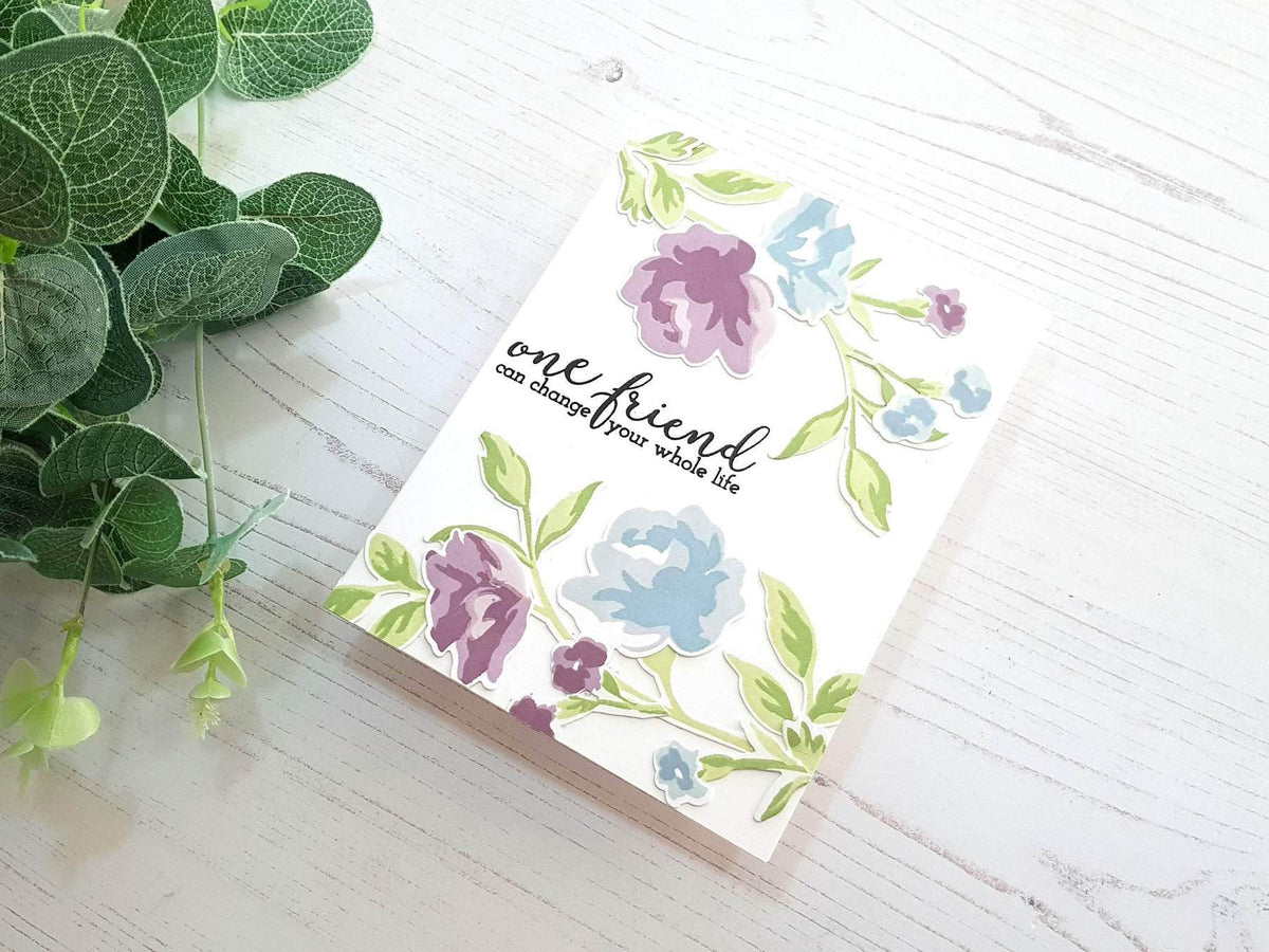 Altenew Creativity Kit Featurette Disguising the Edge of Patterned Paper Class