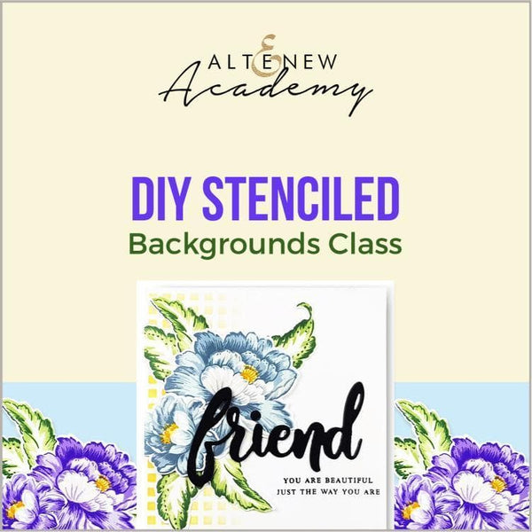 DIY Stenciled Backgrounds Class