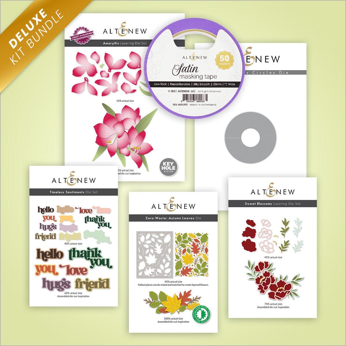 Altenew Flourish & Frame die-cut floral design from the Simple Die-Cut Florals on demand class, featuring intricate floral patterns.