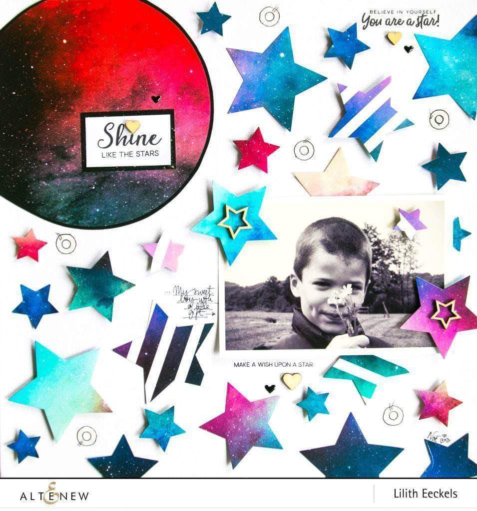 Heat Embossed Ink Resist Background Class