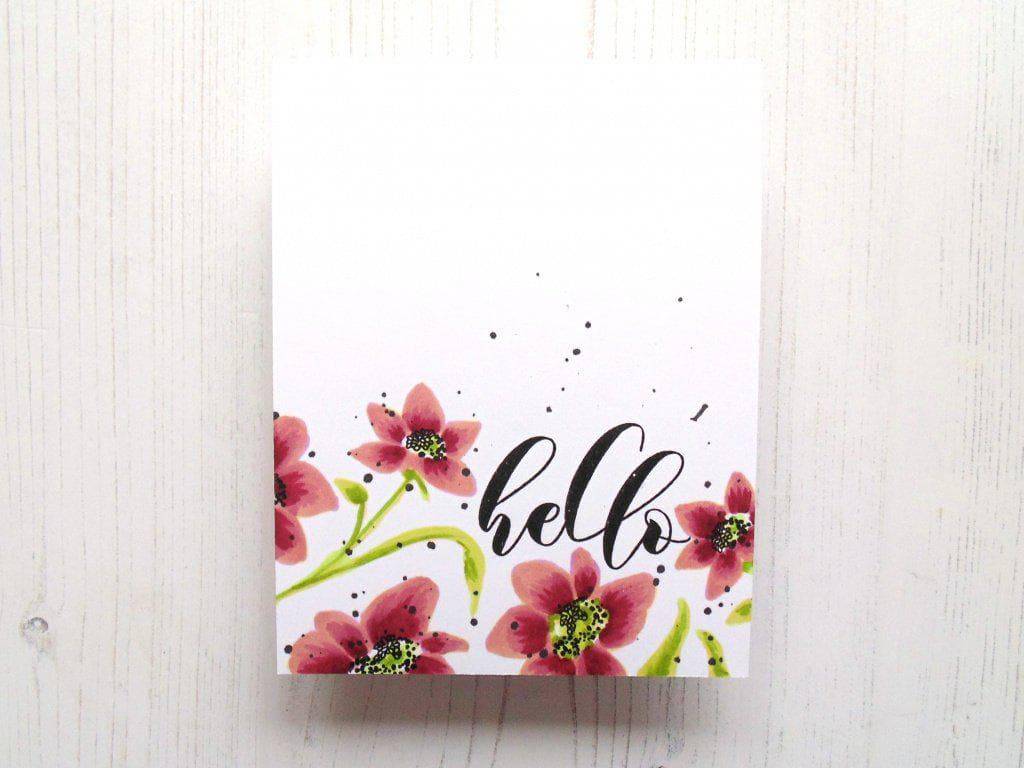 Altenew Creativity Kit Featurette No-Line Coloring Over Solid Stamped Images Class