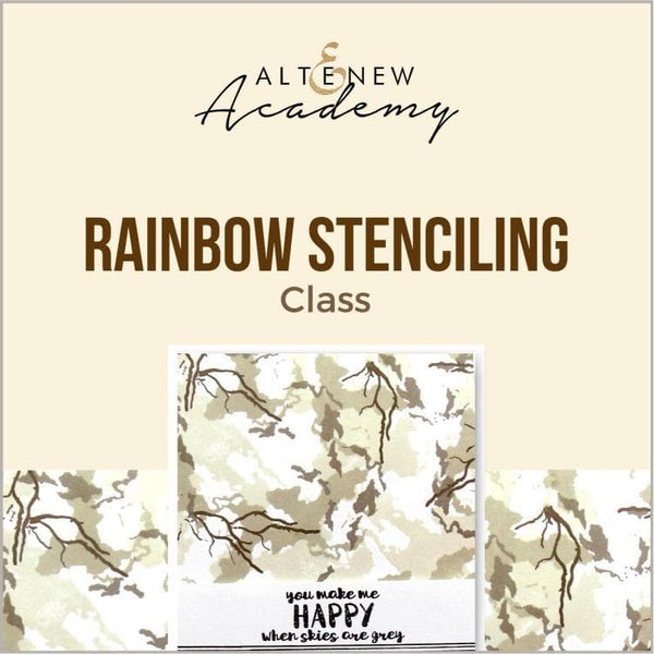 Rainbow Stenciling Class
