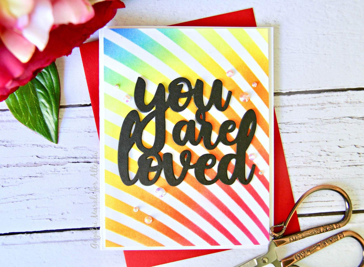 Altenew Creativity Kit Featurette Rainbow Stenciling Class
