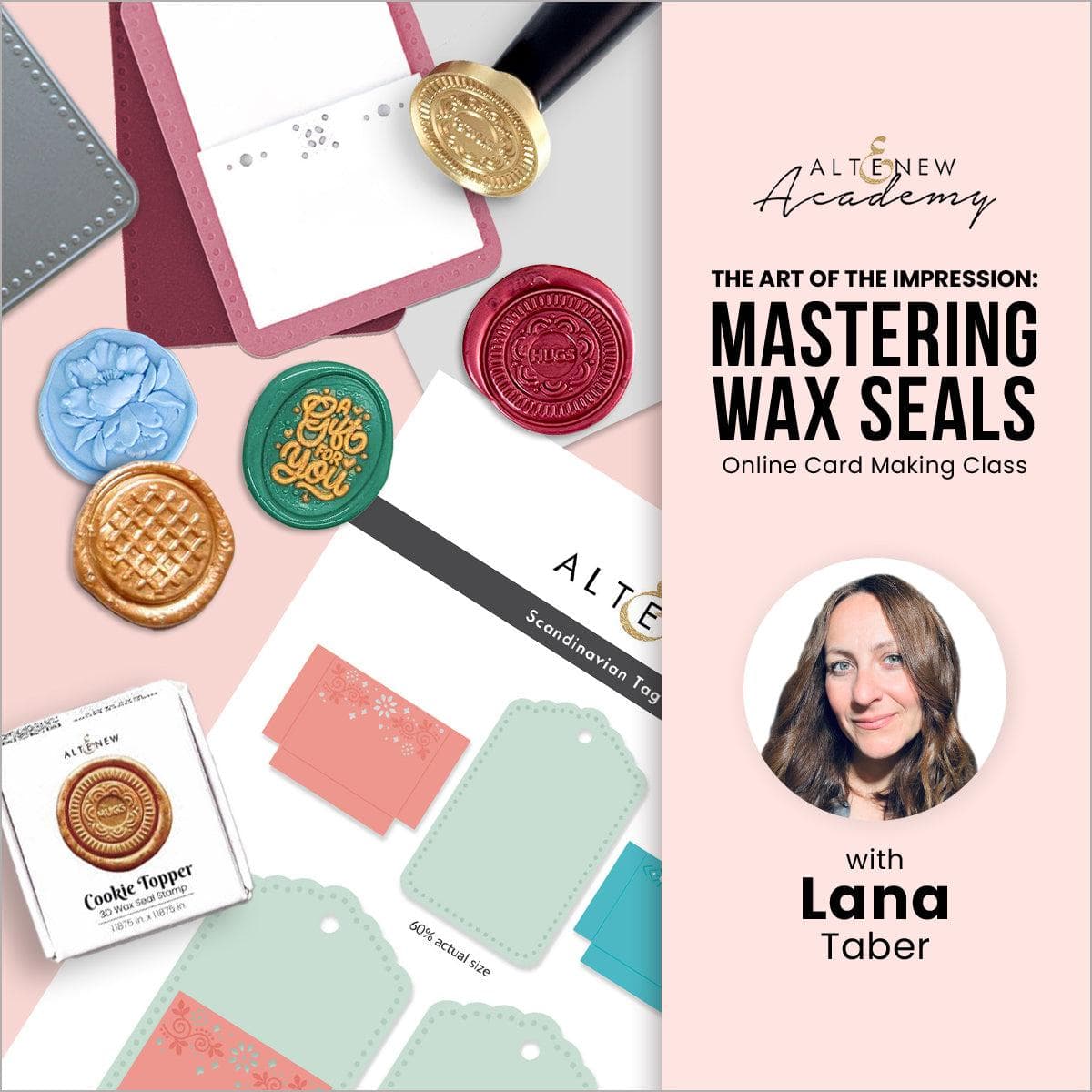 Workshop image showing participants practicing wax seal techniques for The Art of the Impression by Altenew.