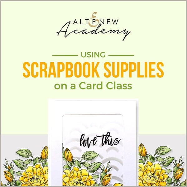 Using Scrapbook Supplies on a Card Class