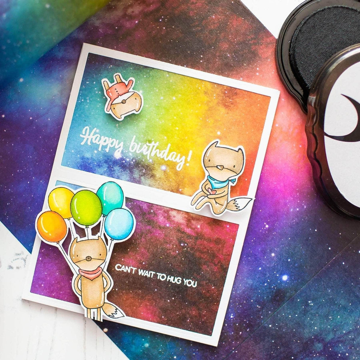 Altenew Creativity Kit Featurette Watercolor Galaxy Sky Class