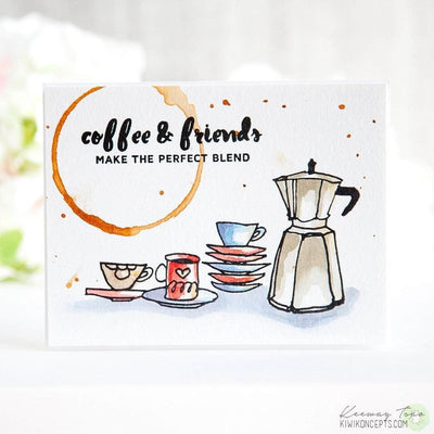Photocentric Clear Stamps Coffee Ring Stamp Set