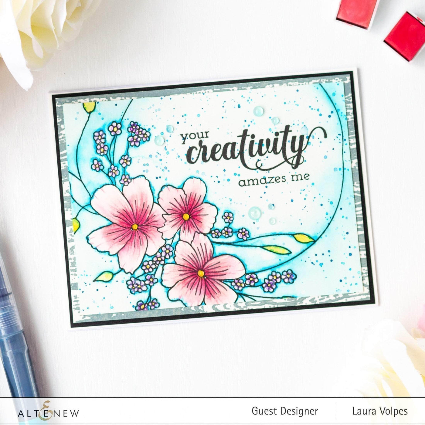 Photocentric Clear Stamps Fancy Greetings Stamp Set