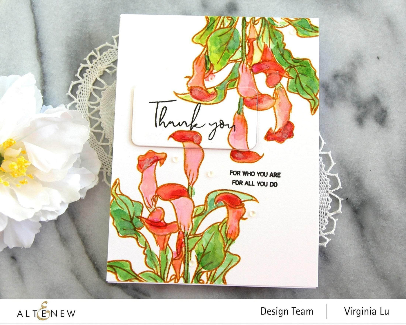 Photocentric Clear Stamps Paint-A-Flower: Calla Lily Outline Stamp Set
