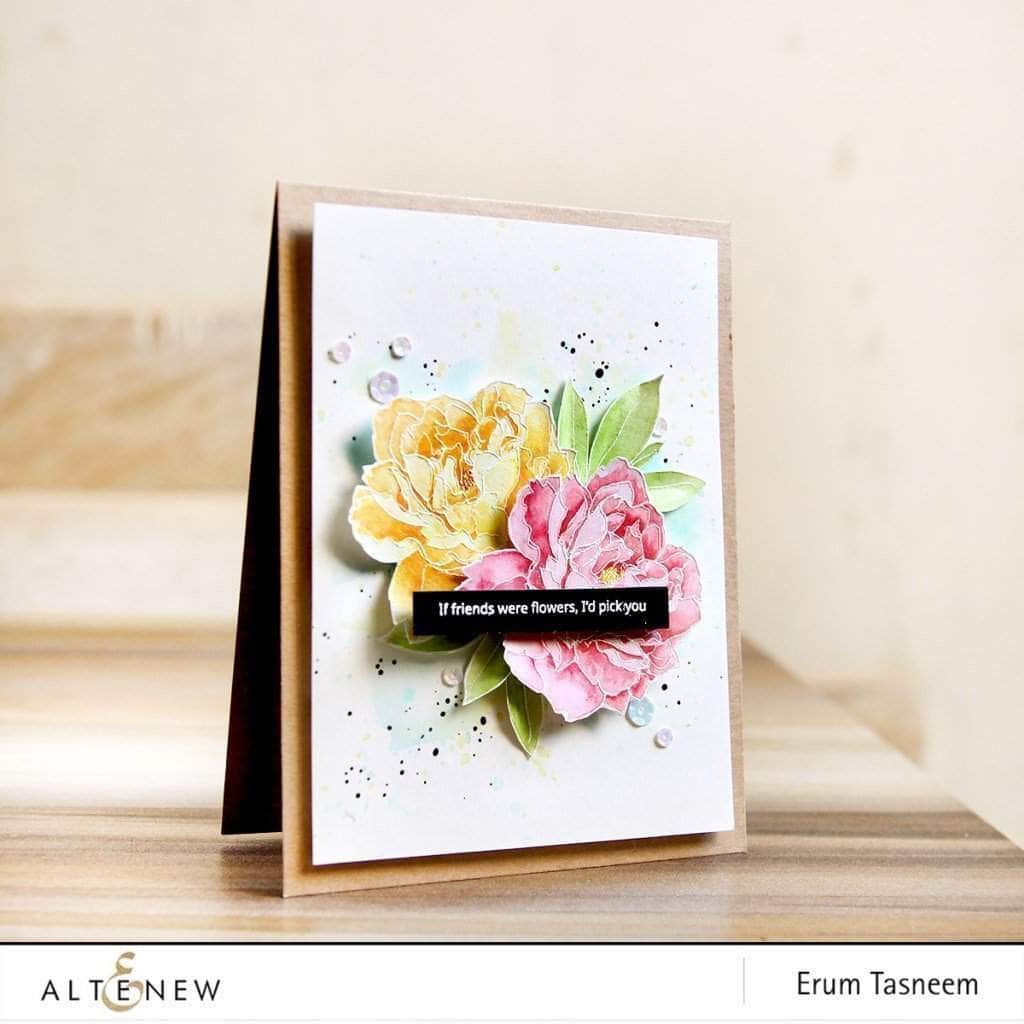 Photocentric Clear Stamps Peony Spray Stamp Set