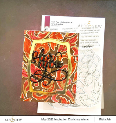 Altenew Craft Your Life Project Kit Craft Your Life Project Kit: Floral Acanthus & Add-on Layering Stencil Bundle