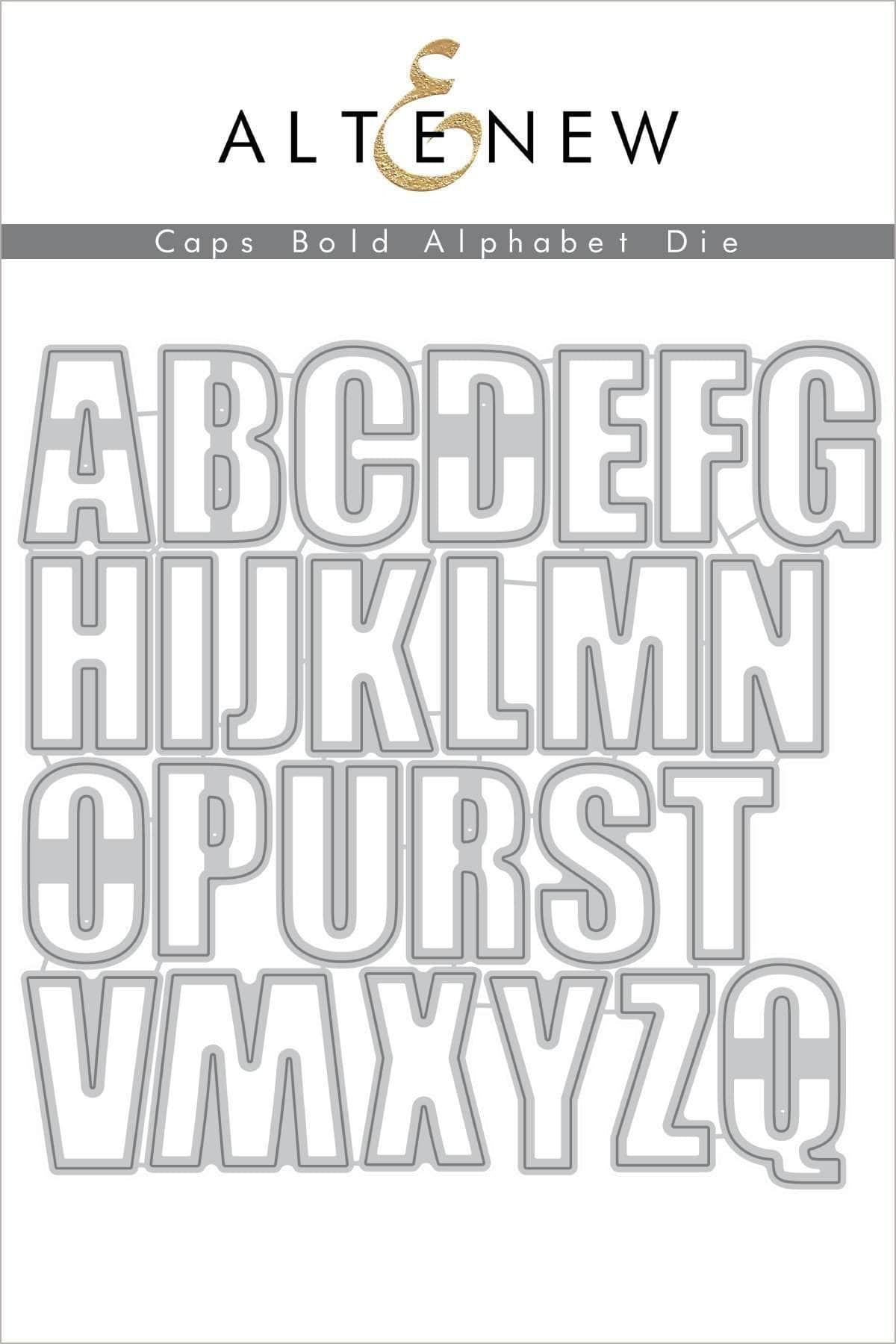 Part A-Glitz Art Craft Co.,LTD Dies Caps Bold Alphabet Die Set