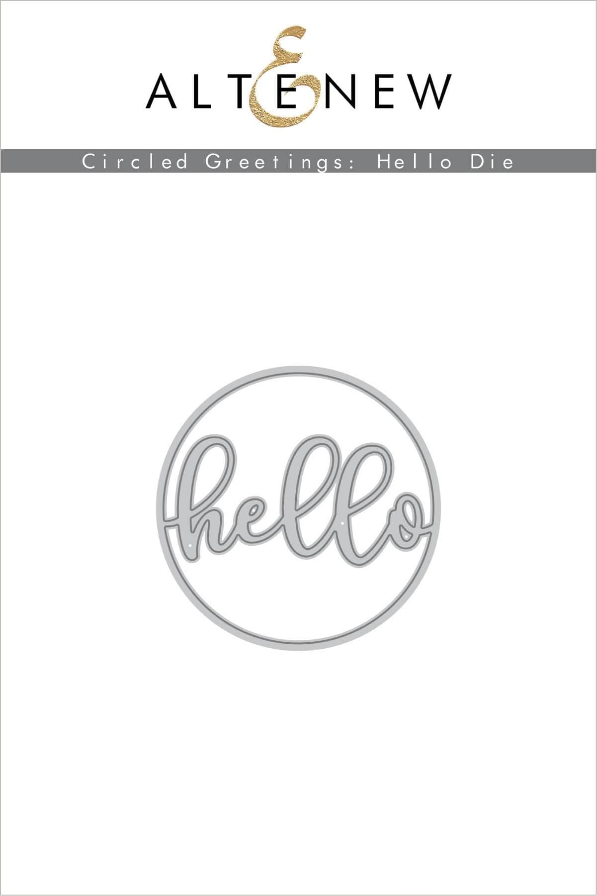 Part A-Glitz Art Craft Co.,LTD Dies Circled Greetings: Hello Die