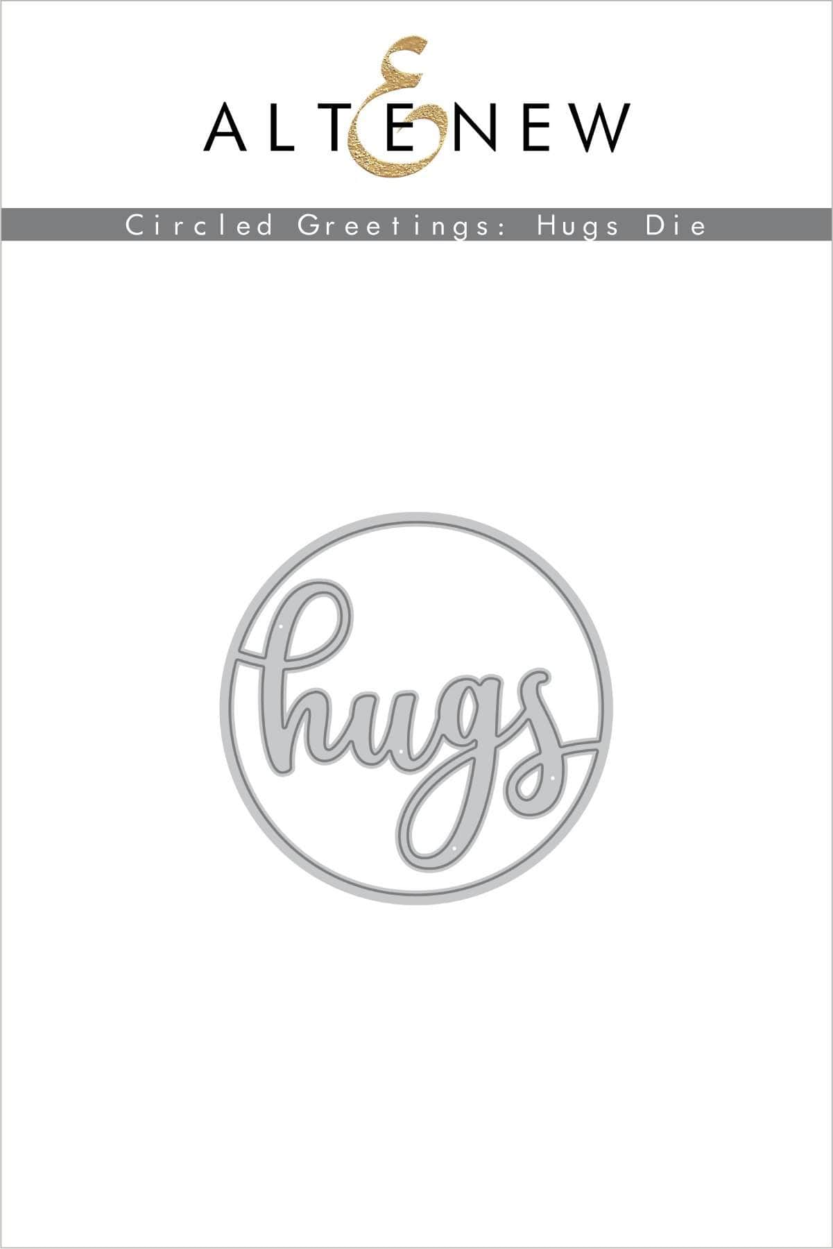 Part A-Glitz Art Craft Co.,LTD Dies Circled Greetings: Hugs Die