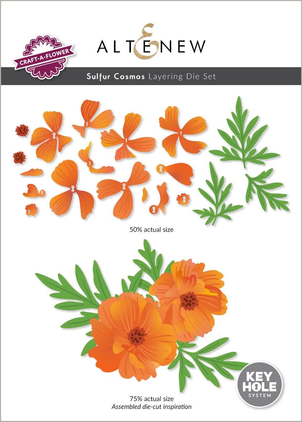 Craft-A-Flower: Sulfur Cosmos Layering Die Set | Altenew