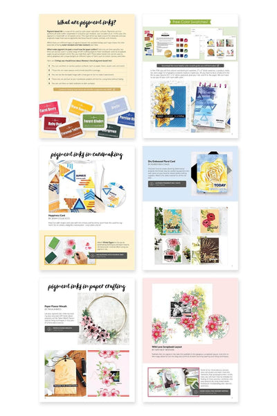Altenew Digital Downloads All About Pigment Inks Interactive eBook