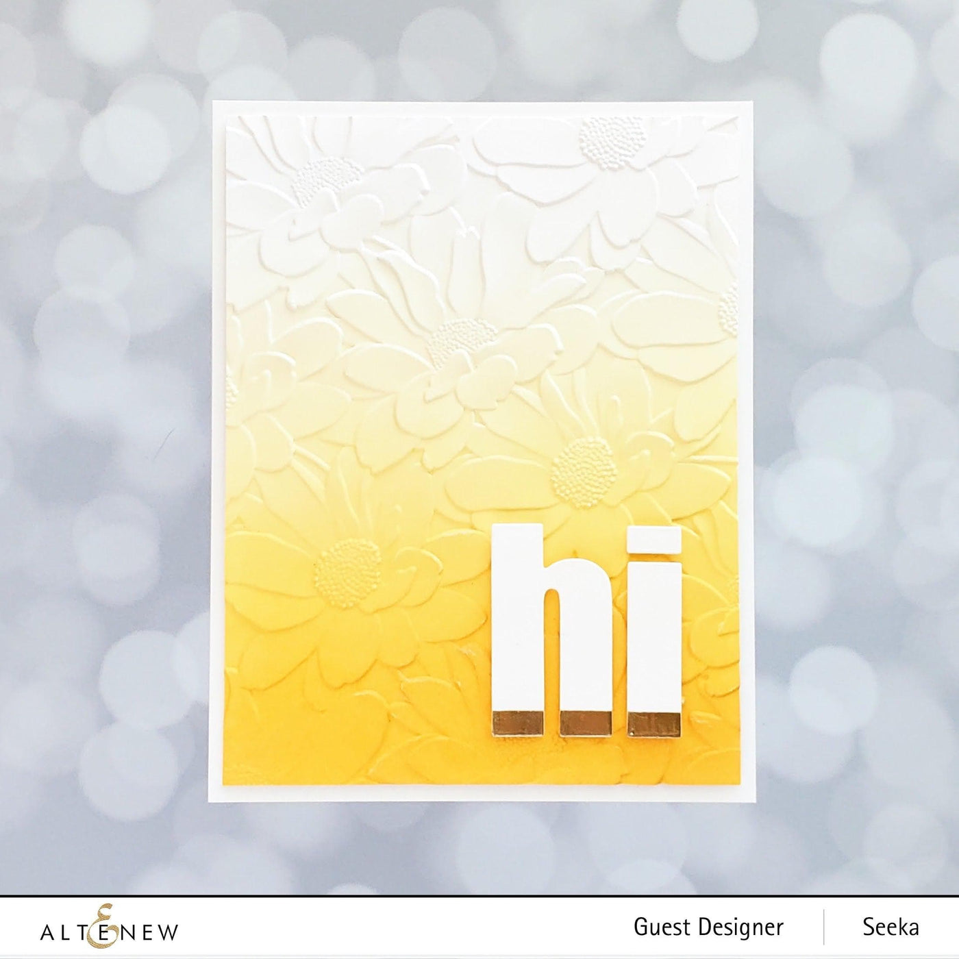Part A-Glitz Art Craft Co.,LTD Embossing Folder Daisy Bed 3D Embossing Folder