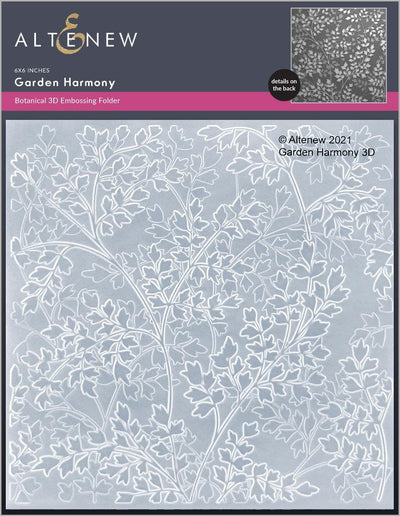 Part A-Glitz Art Craft Co.,LTD Embossing Folder Garden Harmony 3D Embossing Folder