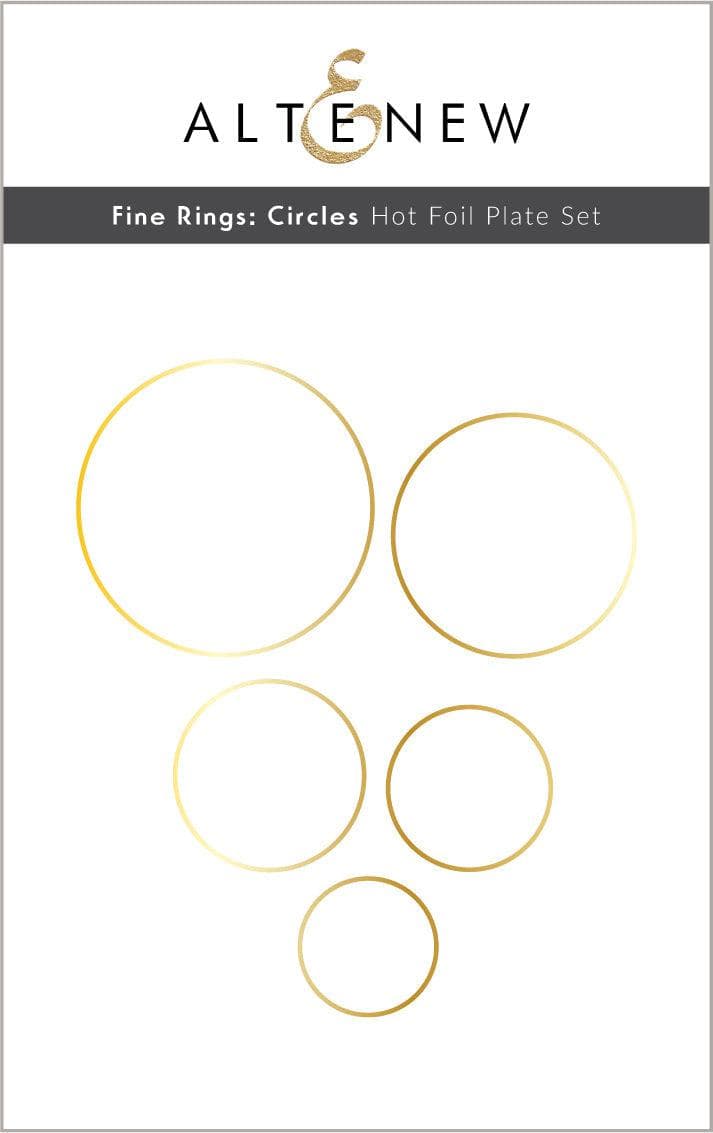 Altenew Hot Foil Plate & Die Bundle Fine Rings Circles