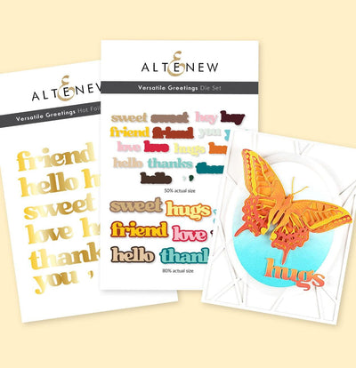 Altenew Hot Foil Plate & Die Bundle Versatile Greetings