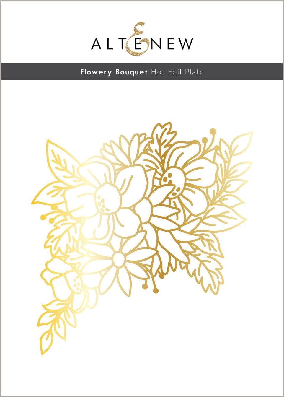 Altenew Hot Foil Plate & Stencil Bundle Flowery Bouquet