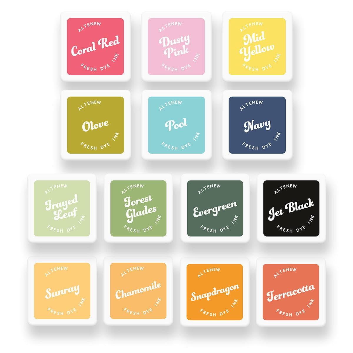 Stewart Superior Ink Bundle Scintillating Shades Fresh Dye Ink Mini Cube Bundle