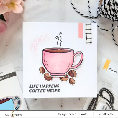 Altenew Stamp & Die Bundle Cup of Coffee Stamp & Die Bundle