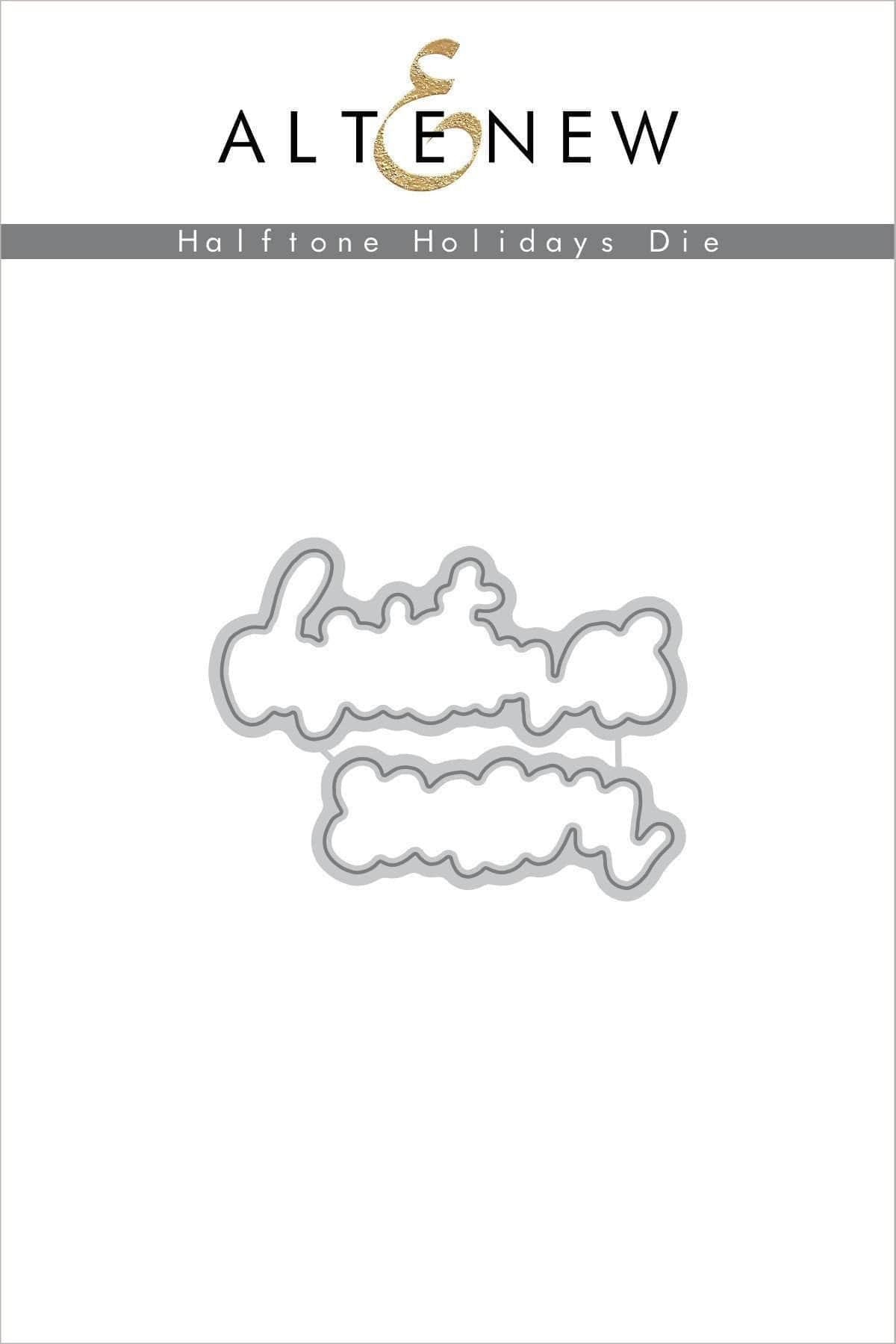 Altenew Stamp & Die Bundle Halftone Holidays