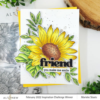 Altenew Stamp & Die & Stencil Bundle Dancing Sunflowers Complete Bundle