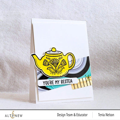 Altenew Stamp & Die & Stencil Bundle Tea for Two Stamp & Die & Stencil Bundle