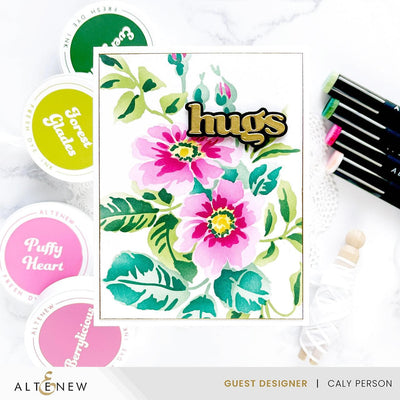 Stencil Art: Playful Watercolor Flowers Layering Stencil Set (6 in 1)