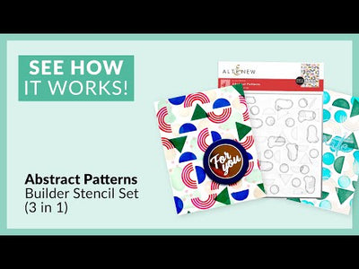 Abstract Patterns Builder Stencil Set (3 in 1)