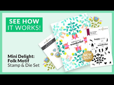 Mini Delight: Folk Motif Stamp & Die Set
