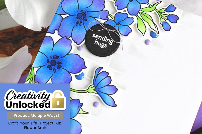 How To Add Partial Stenciling With Ink Blending | Terrific Tags with Michelle