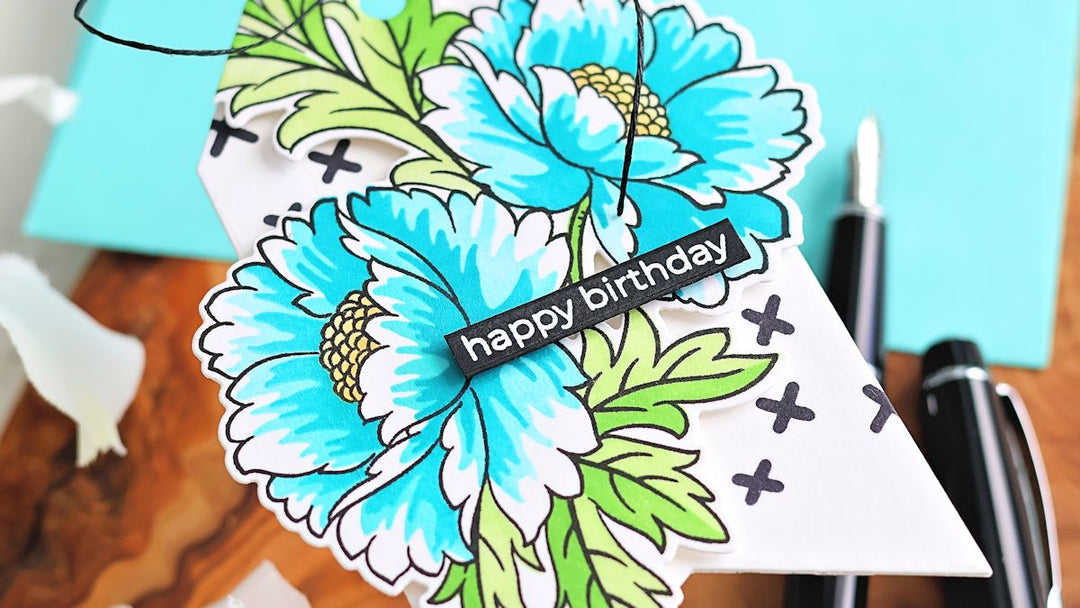 Selective Stenciling by Michelle Short for Altenew