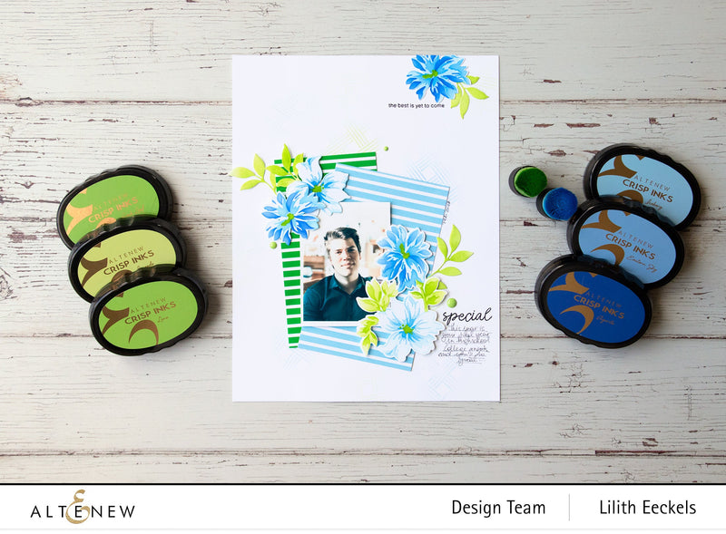 Using flowers on "masculine" scrapbook layouts