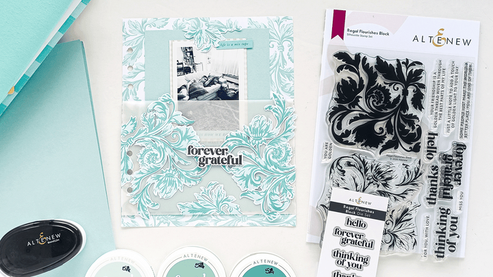 @altenew_bring monochromatic elegance to your projects by Nathalie DeSousa