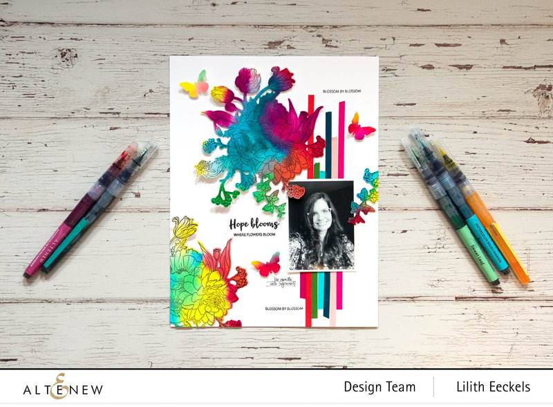 Easy Rainbow Inspired Layout using Simply Spring Stamp Set